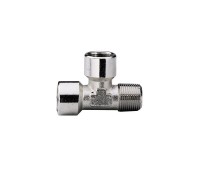 Соединитель-тройник asturomec F 1/4 - F 1/4 - M 1/4