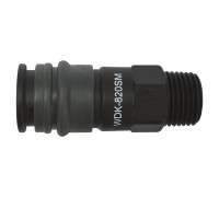 Пневматическое быстроразъёмное соединение WIEDERKRAFT WDK-820SM (1/4M)