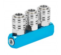 Соединительный пневматический тройник WIEDERKRAFT WDK-65359 (1/4")
