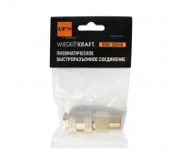 Быстроразъемное соединение пневматическое WIEDERKRAFT WDK-30SMB (3/8")