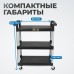 OPT-809D Тележка пластиковая, 3 полки OPT-809D Тележка пластиковая, 3 полки