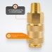 Быстроразъемное соединение пневматическое WEIDERKRAFT WDK-20SMB (1/4")