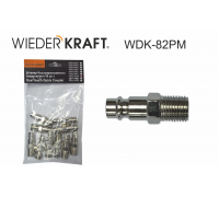 Штекер быстроразъемный WIEDERKRAFT WDK-82PM (1/4M,10шт)