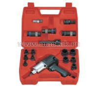 Гайковерт пневматический ударный KING TONY 44116MP 1/2" 678 Нм с комплектом головок 21 предмет