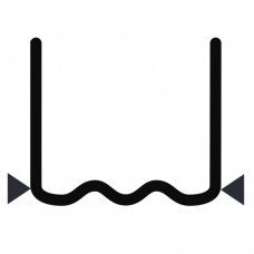 Скоба волнообразная надрезанная 0.8 мм (100 шт.)